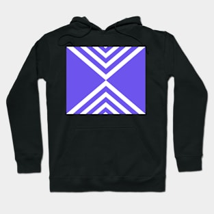 Abstract geometric pattern - blue and white. Hoodie